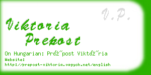 viktoria prepost business card